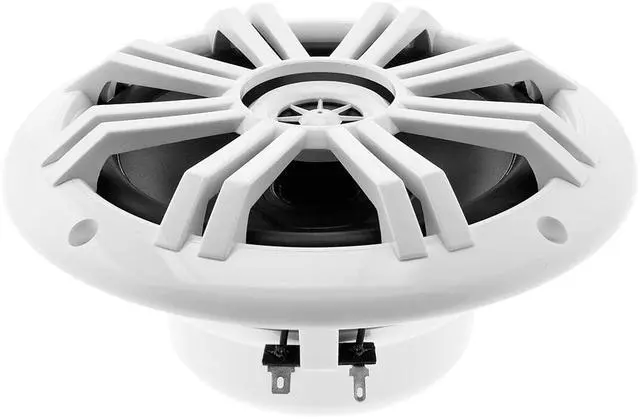 Alt view image 4 of 4 - 6.5" Marine Speakers (2 Pairs) OEM Replacement Coaxial Speakers for Boat with White Grille 4-ohm. Water and Weather Resistant