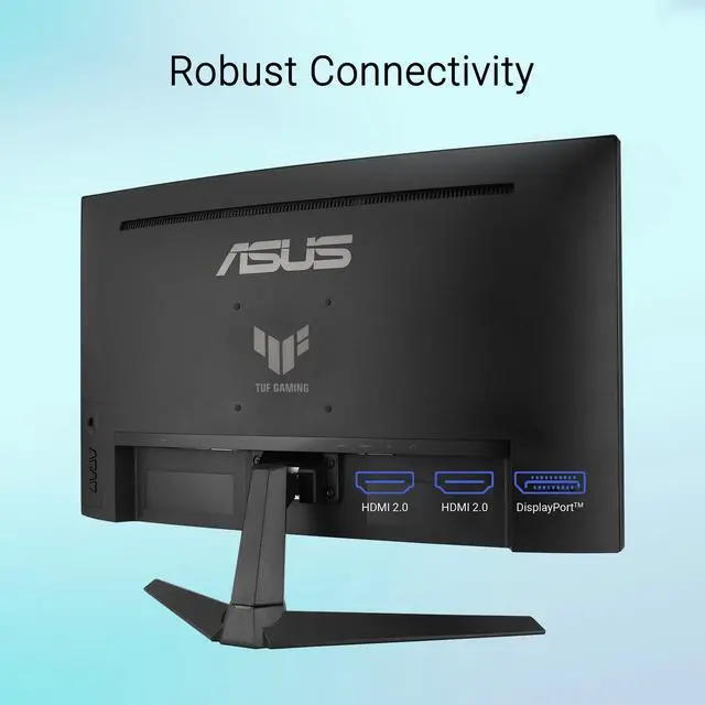 Alt view image 6 of 7 - TUF Gaming 27" Curved Monitor, 1080P Full HD 180Hz 1ms GTG Fast VA Gaming Display, Extreme Low Motion Blur Sync, High Dynamic Range, Dual HDMI 2.0 & DisplayPort 1.2, Adjustable Tilt