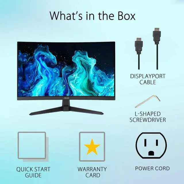 Alt view image 7 of 7 - TUF Gaming 27" Curved Monitor, 1080P Full HD 180Hz 1ms GTG Fast VA Gaming Display, Extreme Low Motion Blur Sync, High Dynamic Range, Dual HDMI 2.0 & DisplayPort 1.2, Adjustable Tilt