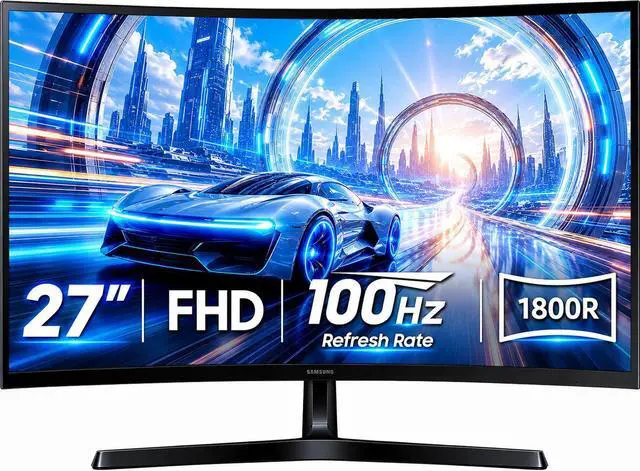 Main image of 27" Essential S3 (S36GD) Series FHD 1800R Curved Computer Monitor | Advanced Eye Comfort | 100 Hz | Game Mode | HDMI and D-sub Ports