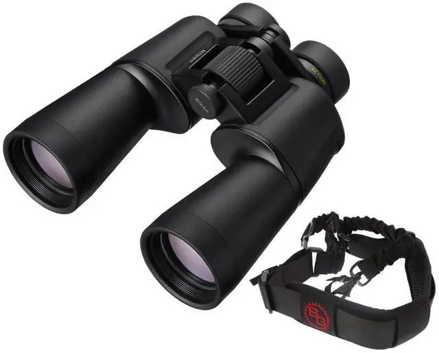 Main image of 7x50 Action Binoculars Bundle | Strap, wide Field of View, long eye relief for comfortable viewing with, 50mm lenses gathers maximum light, (2 items)