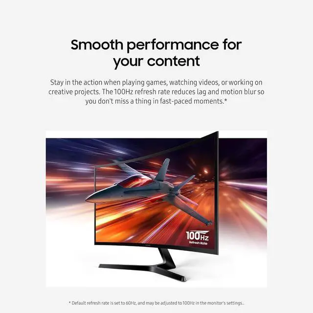 Alt view image 4 of 7 - 24" Essential S3 (S36GD) Series FHD 1800R Curved Computer Monitor | Advanced Eye Comfort | 100 Hz | Game Mode | HDMI and D-sub Ports