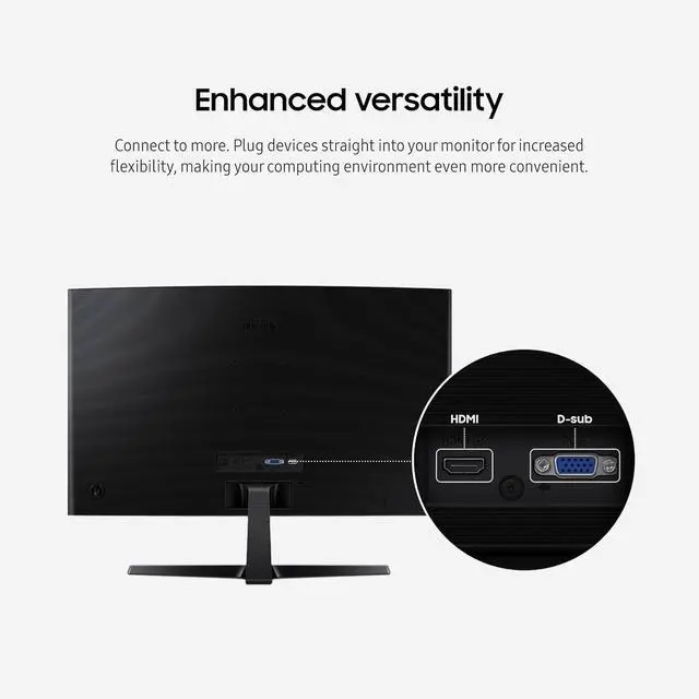 Alt view image 6 of 7 - 24" Essential S3 (S36GD) Series FHD 1800R Curved Computer Monitor | Advanced Eye Comfort | 100 Hz | Game Mode | HDMI and D-sub Ports