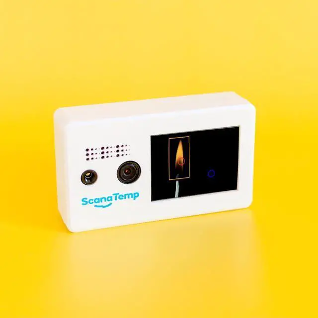 Main image of AI Thermal Flame & Heat Detector for EV Charging, E-Bike Battery, and Garage Safety | Advanced Sound Monitor System Made in USA