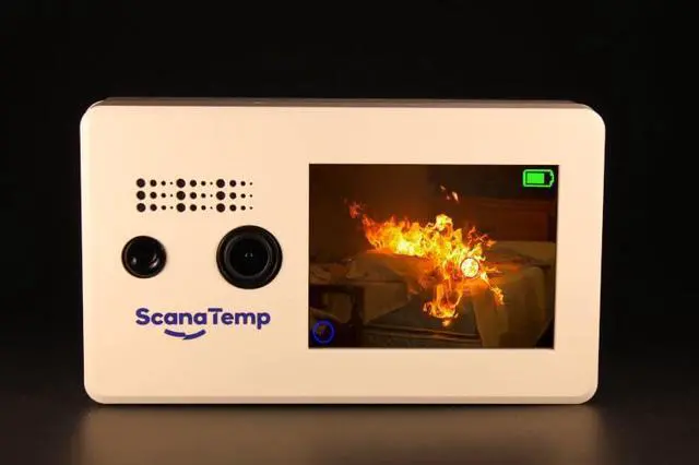 Alt view image 7 of 7 - AI Thermal Flame & Heat Detector for EV Charging, E-Bike Battery, and Garage Safety | Advanced Sound Monitor System Made in USA