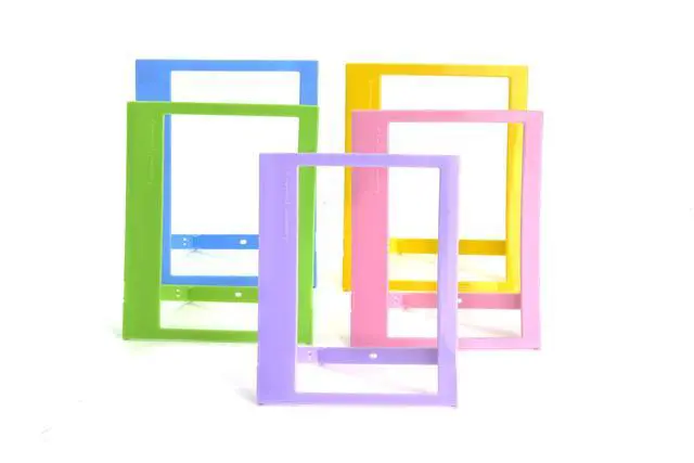 Alt view image 4 of 7 - FUJIFILM INSTAX Wide Instant Film + Plastic Photo Frames (Blue, Green, Pink, Yellow & Purple Deluxe Bundle (80 Film)