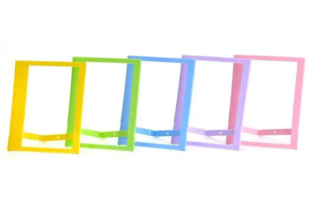 Alt view image 3 of 7 - FUJIFILM INSTAX Wide Instant Film + Plastic Photo Frames (Blue, Green, Pink, Yellow & Purple Deluxe Bundle (80 Film)