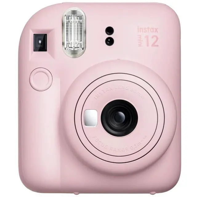 Alt view image 2 of 7 - INSTAX Mini 12 Instant Film Camera | Blossom Pink Bundled with Instax Accessory Bundle + Cleaning Cloth (8 Items)
