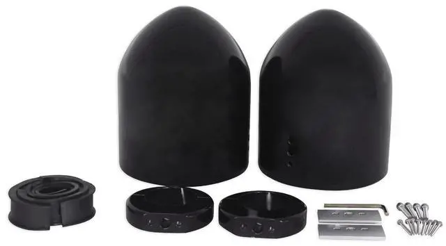 Alt view image 7 of 7 - MAC65B 6.5" Black Wakeboard Tower Speaker Pod Enclosures Pair | 6061 Aluminum, 100% Waterproof, Marinized, Internally Wired, Includes Mounting Hardware, Fits 2"-2.5" Towers