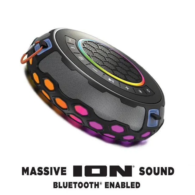 Alt view image 2 of 7 - HydroGroove - Outdoor Portable Bluetooth Party Speaker with Lights