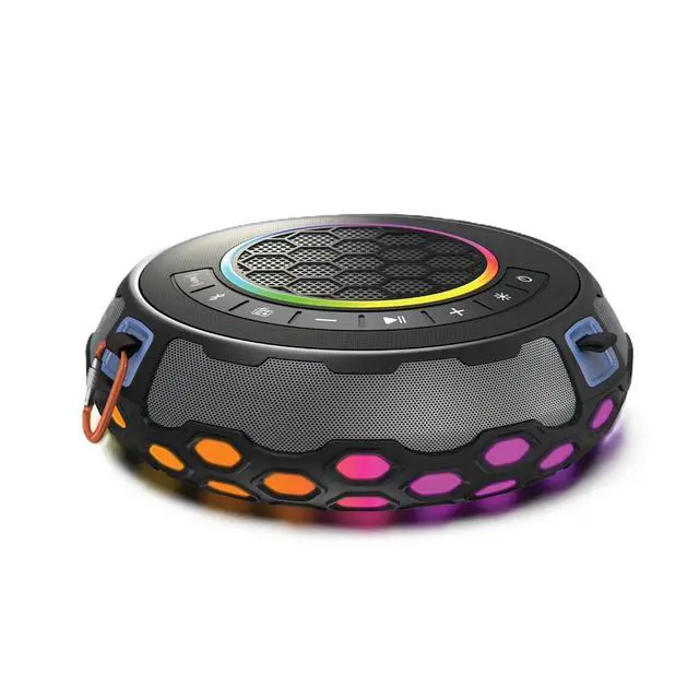 Alt view image 7 of 7 - HydroGroove - Outdoor Portable Bluetooth Party Speaker with Lights