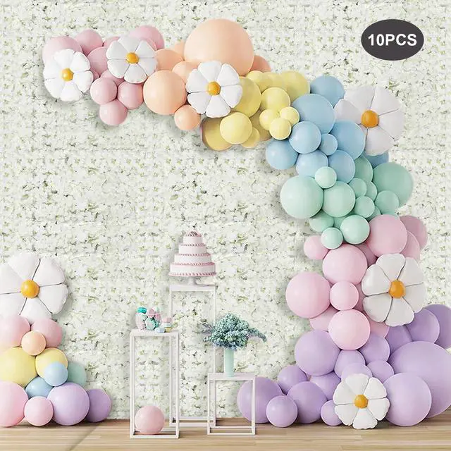Alt view image 5 of 6 - 20 Piece Flower Wall Panel, White Artificial Hydrangea Flower Wall Backdrop 24 x16, Floral Wall Backdrop for Anniversary, Wedding, Birthday, New Year, Party, Festival, Outdoor Indoor Decoration (20)
