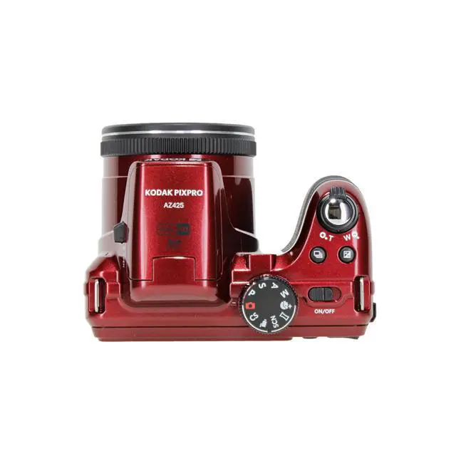 Alt view image 4 of 6 - PIXPRO AZ425 Digital Camera (Red) | 20MP Sensor, 42x Optical Zoom, 24mm Wide-Angle Lens & Optical Image Stabilization | Great for Travel & Everyday Photos (AZ425RD) + 32GB Card + Bag + Cloth