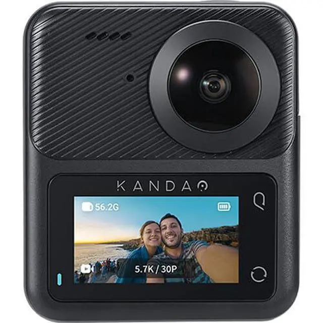 Alt view image 2 of 7 - QooCam 3 360° Action Camera Travel Combo | Dual-Lens 5.7K Video Capture with Image Stabilization, Waterproof Design | 64GB Card + 50-in-1 Accessory Kit