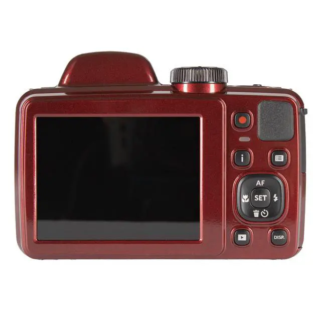Alt view image 5 of 7 - PIXPRO AZ405 Digital Camera (Red) | 20MP Sensor, 40x Optical Zoom, 24mm Wide-Angle Lens & Optical Image Stabilization | Great for Travel & Everyday Photos (AZ405RD) + 32GB Card + Bag + Cloth