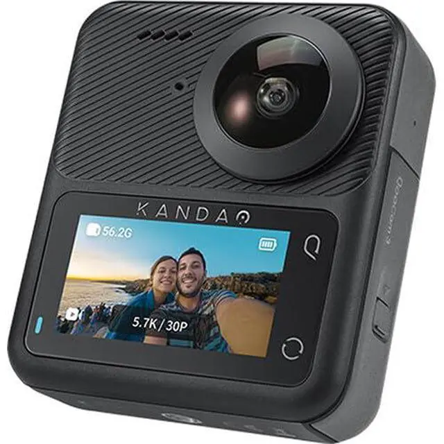 Alt view image 6 of 7 - QooCam 3 360° Action Camera Travel Combo | Dual-Lens 5.7K Video Capture with Image Stabilization, Waterproof Design | 64GB Card + 50-in-1 Accessory Kit