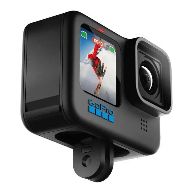 Alt view image 5 of 7 - HERO10 Black + SD Card Bundle Ecomm Packaging Waterproof Action Cam, Front/Rear LCD Touchscreens, 5.3K60 UHD Video, 23MP, 1080p Live Streaming, and 64GB Extreme microSDHC UHS-I w/Adapter