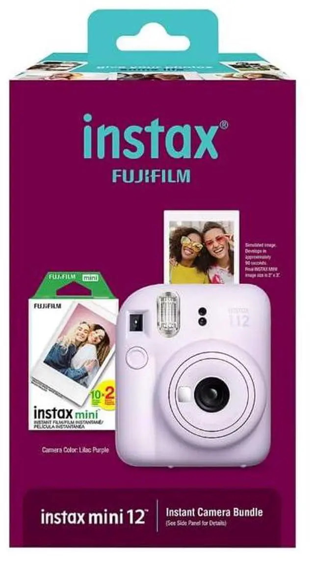 Main image of Instax Mini 12 Instant Camera with Bonus Film, 20 Sheets - Lilac (Purple)