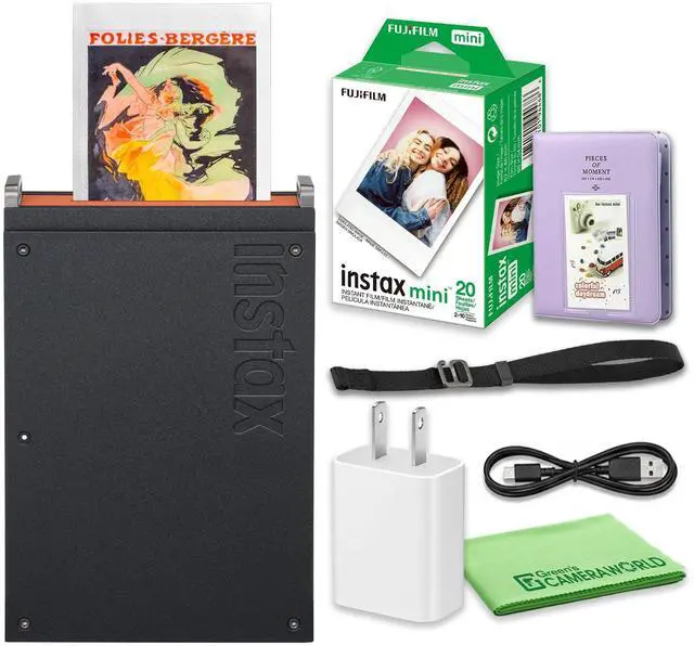 Main image of instax mini Link Starter 20-Photo Film Smartphone Printer Bundle | For Mobile Photos, Parties & Scrapbooks | Includes Battery Charger, INSTAX Instant Film, Photo Album