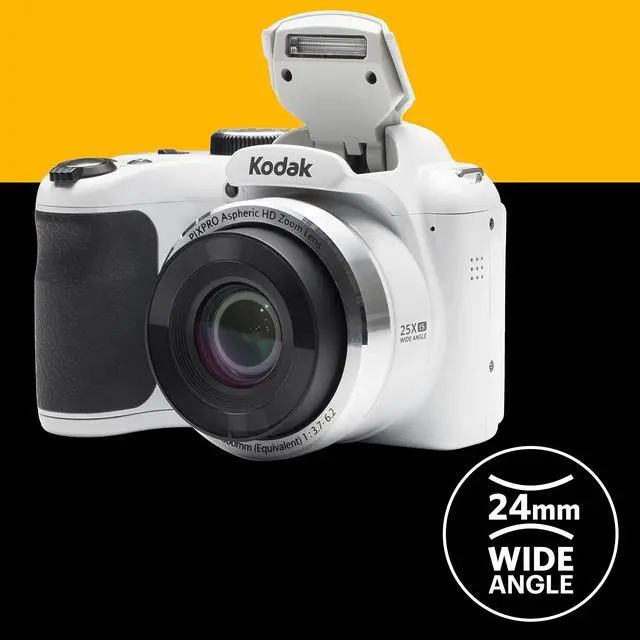 Alt view image 5 of 5 - PIXPRO Astro Zoom AZ252-WH 16MP Digital Camera with 25X Optical Zoom and 3" LCD (White)