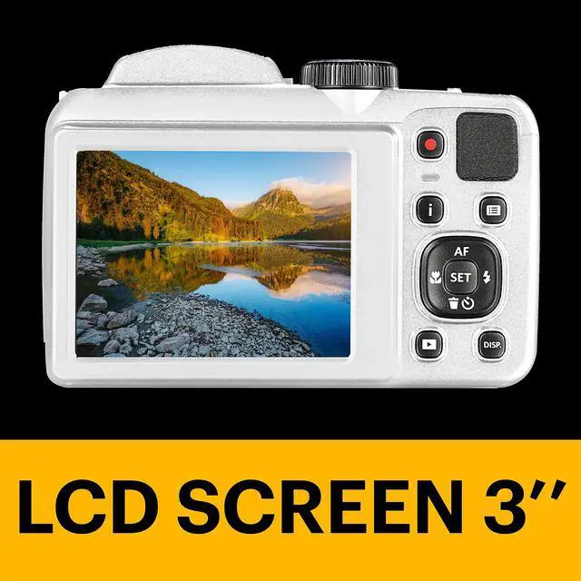 Alt view image 4 of 5 - PIXPRO Astro Zoom AZ252-WH 16MP Digital Camera with 25X Optical Zoom and 3" LCD (White)