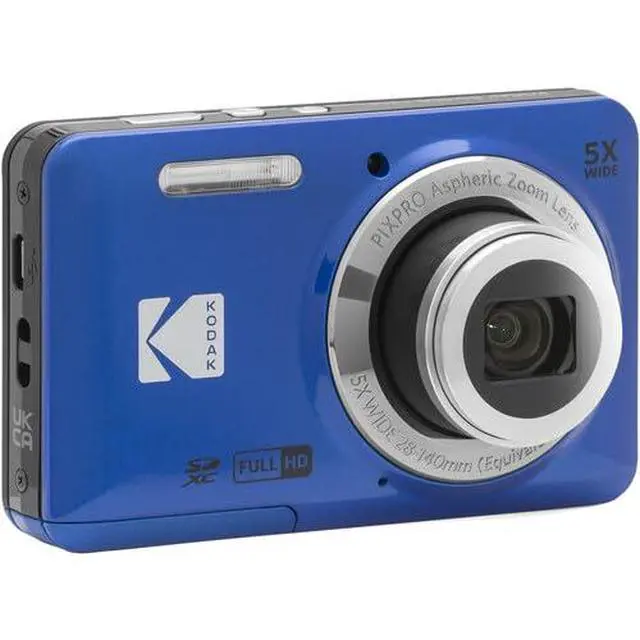 Alt view image 5 of 7 - Pixpro FZ55 Digital Camera Bundle, Includes: SanDisk 64GB SDXC Memory Card, Hard Shell Camera Case, SD Card Reader and More (5 Items) (Blue)