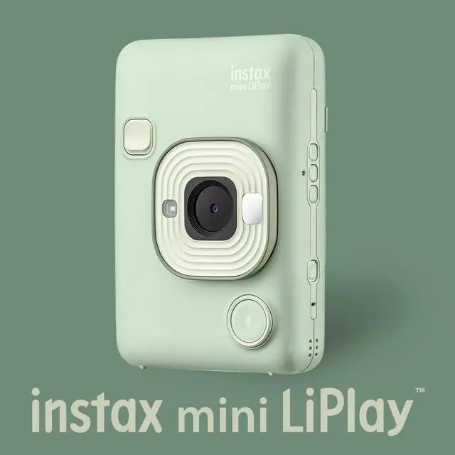 Alt view image 2 of 7 - Instax Mini LiPlay Hybrid Instant Camera Bundle (Matcha Green) | Twin Film Pack (20 Exposures), Accessory Kit, Smartphone Printer, (3 items)