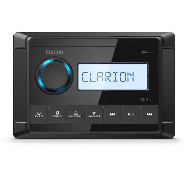 Alt view image 3 of 4 - CMM-20 Marine Source Unit with LCD Display, IP66 Weatherproof Rating, Weather Band, Bluetooth