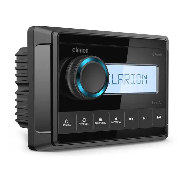 Alt view image 2 of 4 - CMM-20 Marine Source Unit with LCD Display, IP66 Weatherproof Rating, Weather Band, Bluetooth