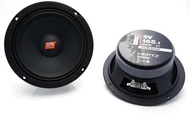 Main image of SPL Show Series SV-1651 6.5" 4-Ohm SPL Midrange Speaker Drivers (Pair) | Pressed Paper, 6.5 Inch, 200W RMS, 4 Ohm, Ferrite Magnet, 97 dB, 100-10000Hz, 66mm Depth, Xmax 1.2mm