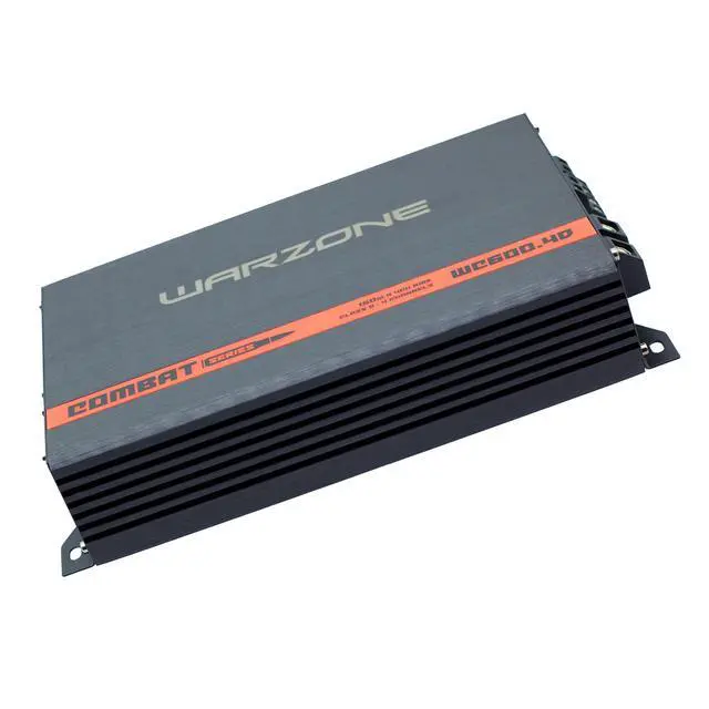 Alt view image 5 of 6 - Gravity Audio WC600.4D Warzone 4-Channel Class D Amplifier, 600W Max Power, 4 Ohms, Bridgeable, LPF/HPF Filters, Bass Boost, Clip LED Indicator for Pro Car Audio