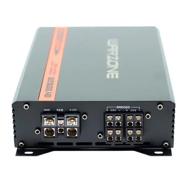 Alt view image 3 of 6 - Gravity Audio WC600.4D Warzone 4-Channel Class D Amplifier, 600W Max Power, 4 Ohms, Bridgeable, LPF/HPF Filters, Bass Boost, Clip LED Indicator for Pro Car Audio