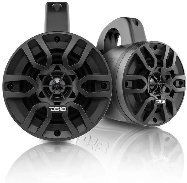 Main image of Hydro NXL-4TP/BK Black Marine Tower Speaker 4", 2-Way, 150W Max, 50W RMS, 100% UV Stable, IPX5 Marine, 4 Ohms - for All Elements, UTV, ATV & Jeeps (Pair)