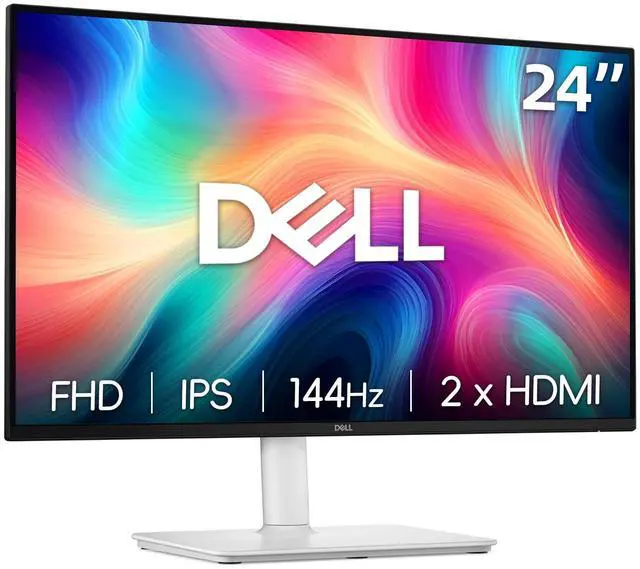 Main image of 24 inch Monitor, LED FHD - 144Hz Refresh Rate 1500:1 Contrast Ratio, AMD FreeSync - VESA, Integrated 2x3W Speaker, Height/Tilt/Pivot/Swivel Adjustability, 2 x HDMI, White