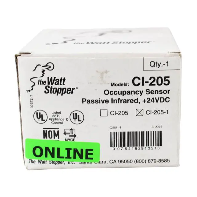 Alt view image 3 of 4 - CI-205-1 Passive Infrared Occupancy Sensor, 24VDC, Pir