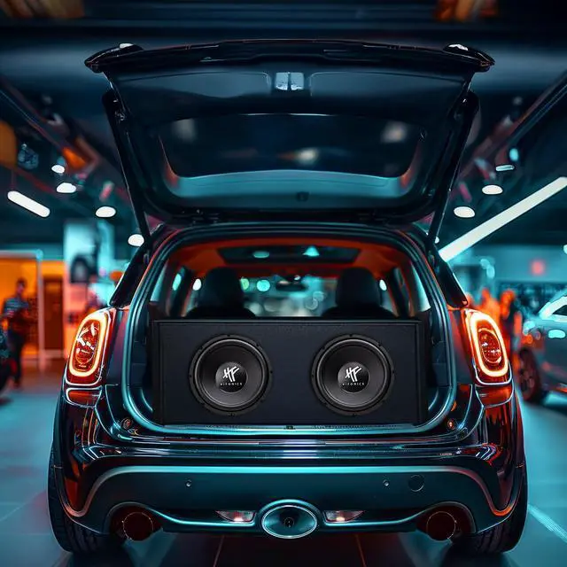 Alt view image 6 of 7 - Pair of 12 Inch Subwoofers, 800 Watt Max 400 Watt RMS Car, 4-Pack | & Powersports Speaker, HFX12D4