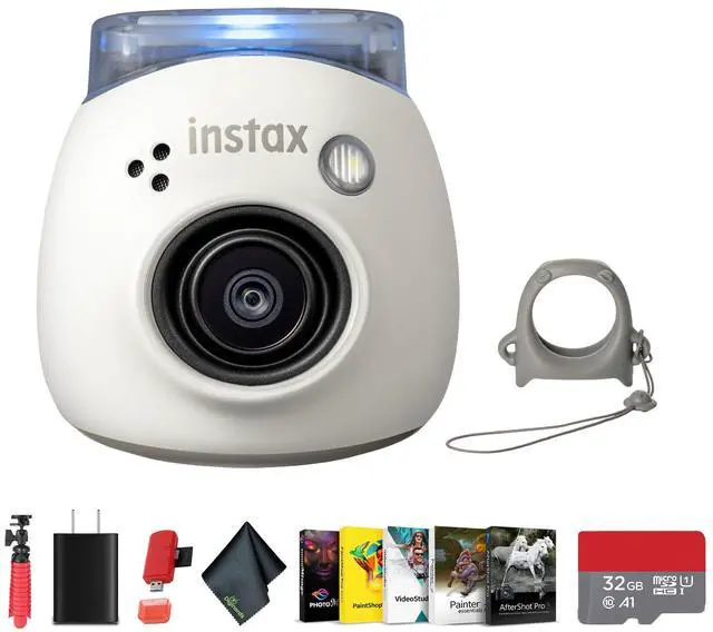 Main image of INSTAX Instant Camera (Milky White) Tripod Bundle | For Parties, Events & Instant Photos | Includes Memory Card Wallet, Flexible Tripod, USB Card Reader, Cleaning Cloth