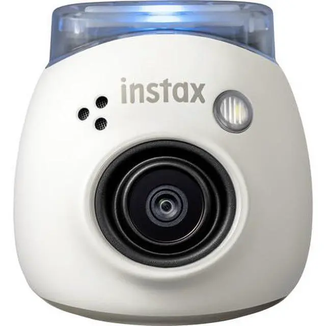 Alt view image 3 of 7 - INSTAX Instant Camera (Milky White) Bundle | For Parties, Events & Instant Photos | Includes 32GB Memory Card, Cleaning Cloth
