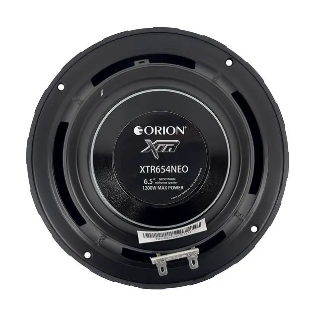 Alt view image 6 of 6 - XTR Series XTR654NEO Slim Neodymium High Efficiency 6.5 Mid-Range Bullet Loudspeakers, 1200W Max Power, 300W RMS, 4 Ohm, 1.5 Voice Coil - Pro Car Audio Stereo, Premium Midrange Speakers (Pair)