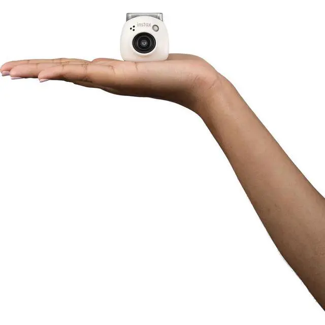Alt view image 7 of 7 - INSTAX Instant Camera (Milky White) Bundle | For Parties, Events & Instant Photos | Includes 32GB Memory Card, Cleaning Cloth