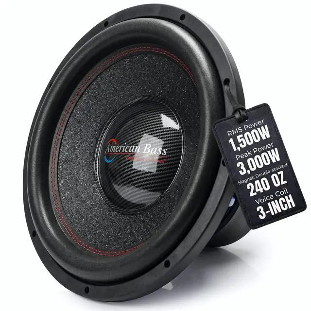 Main image of Hawk 15" Car Subwoofer, 4 Ohm, 3000W Max | High Power Handling, Deep Bass Performance, Durable Construction, Car Audio Upgrade