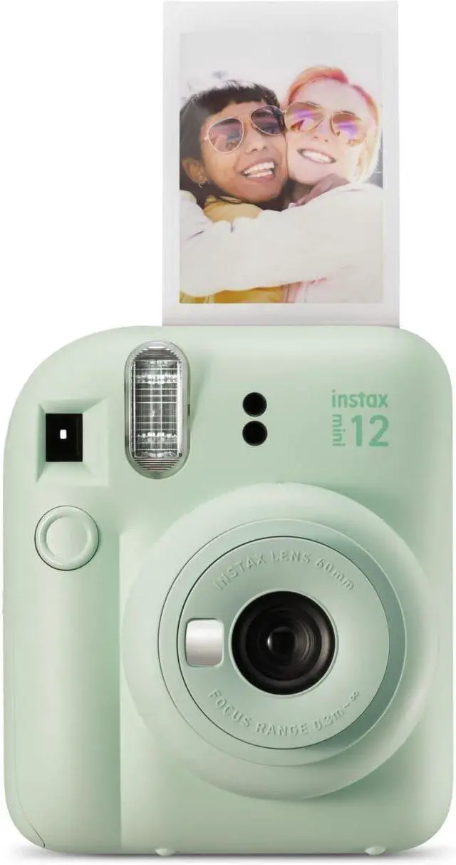 Alt view image 2 of 7 - Instax Mini 12 Camera with Instant Mini Film and PixiBytes Microfiber Cleaning Cloth... (Mint Green, Camera + 4 Twin Pack/CC1)
