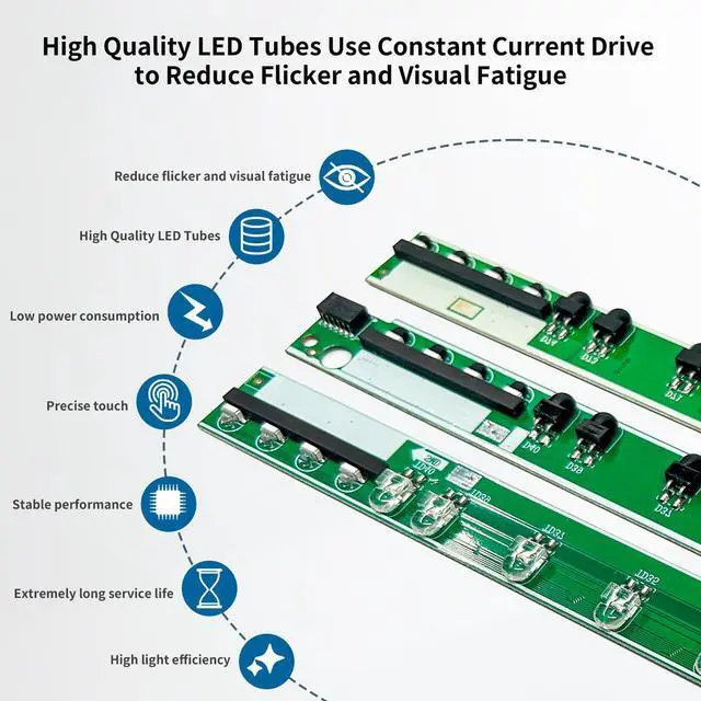 Alt view image 3 of 7 - 40 Inch 20 Points Infrared Touch Frame, Interactive USB Interface IR Touch Screen Overlay Use, Driver Free Intelligent, Suitable for Digital Signage