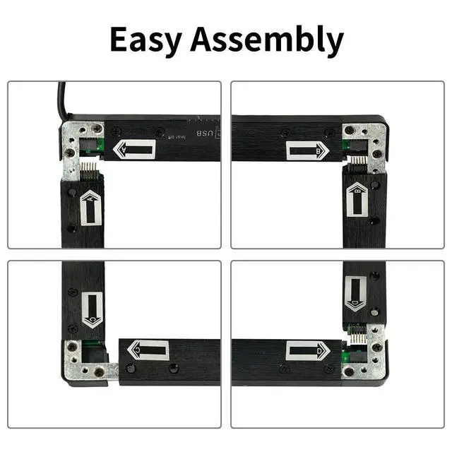 Alt view image 4 of 7 - 40 Inch 20 Points Infrared Touch Frame, Interactive USB Interface IR Touch Screen Overlay Use, Driver Free Intelligent, Suitable for Digital Signage