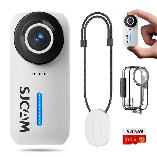 Alt view image 2 of 6 - C110+ 4K30FPS Action Camera Ultra HD with EIS, 170 Degree Wide Angle 98FT Waterproof Camera (White)