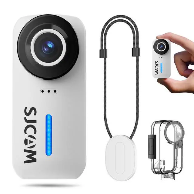 Alt view image 3 of 6 - C110+ 4K30FPS Action Camera Ultra HD with EIS, 170 Degree Wide Angle 98FT Waterproof Camera (White)