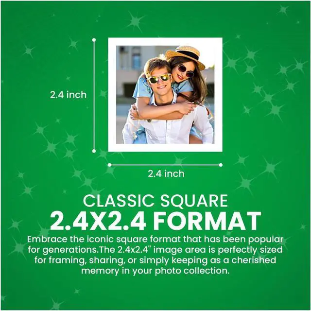 Alt view image 4 of 7 - Instax Square Instant Film with USB and PixiBytes Microfiber Cleaning Cloth... (8 x Twin Packs)