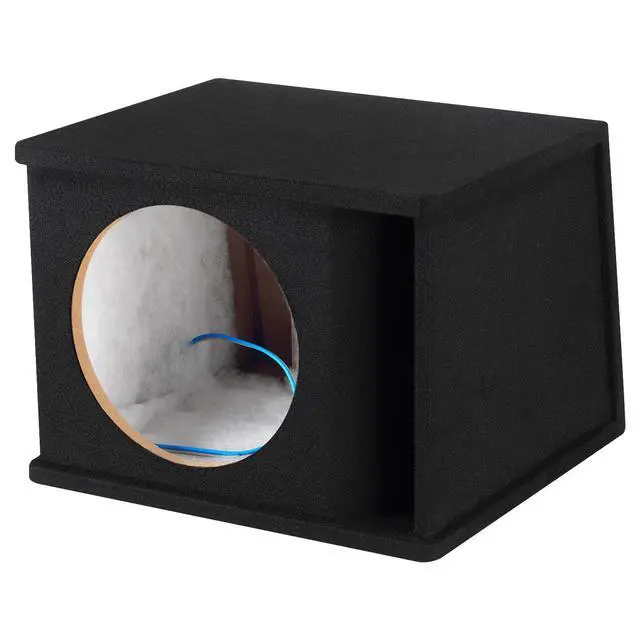 Alt view image 3 of 6 - CT1X12 Single 12 Kerf Port Universal-Fit Car Subwoofer Box