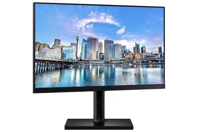 Alt view image 2 of 7 - FT45 Series 24-Inch FHD 1080p Computer Monitor, 75Hz, IPS Panel, HDMI, DisplayPort, USB Hub, Built-in Speakers, Height Adjustable Stand, 3 Yr WRNTY (LF24T450FZNXGO),Black
