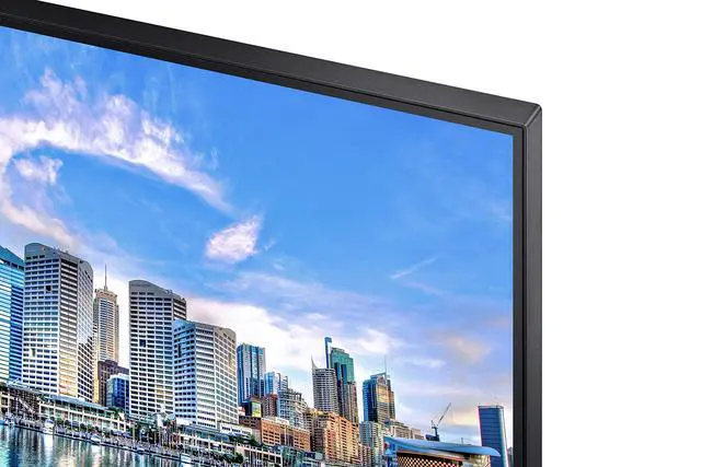 Alt view image 5 of 7 - FT45 Series 24-Inch FHD 1080p Computer Monitor, 75Hz, IPS Panel, HDMI, DisplayPort, USB Hub, Built-in Speakers, Height Adjustable Stand, 3 Yr WRNTY (LF24T450FZNXGO),Black